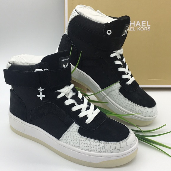 Michael Kors Jaden High Top Canvas black/opticwhit - Picture 2 of 8